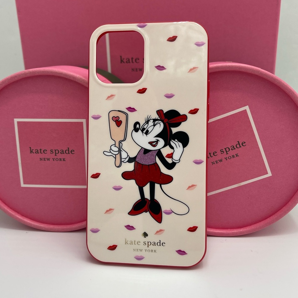 Kate Spade NY x Disney Minnie Mouse IPhone 12/12 Pro Mini Flexible Phone Case - Picture 8 of 16